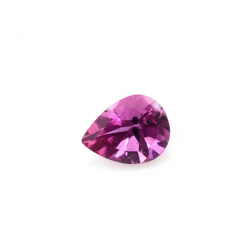 RUBELLITE CUT PEAR (LITE/SI) 4X3MM 0.13 Cts.