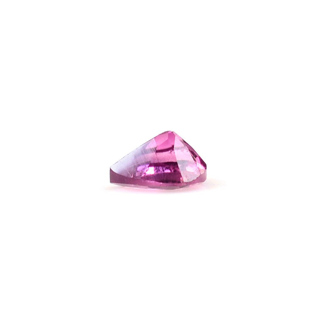RUBELLITE CUT PEAR (LITE/SI) 4X3MM 0.13 Cts.