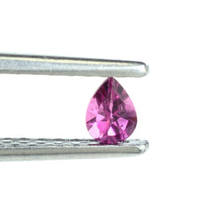 RUBELLITE CUT PEAR (LITE/SI) 4X3MM 0.13 Cts.