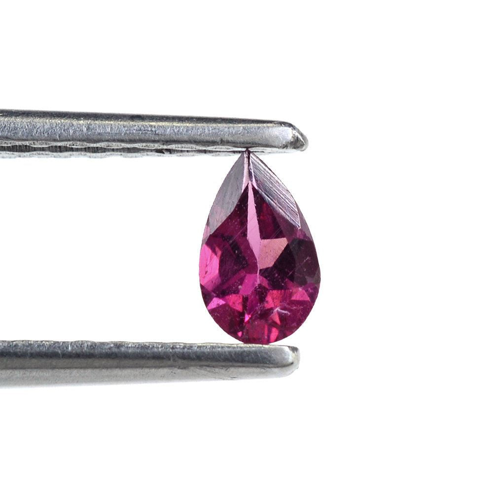 RUBELLITE CUT PEAR (MEDIUM/SI) 5.50X3.50MM 0.27 Cts.