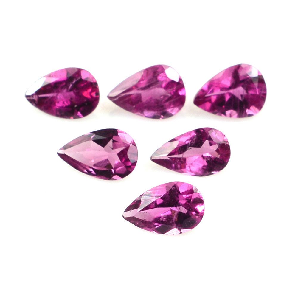 RUBELLITE CUT PEAR (MEDIUM/SI) 4.50X3MM 0.15 Cts.