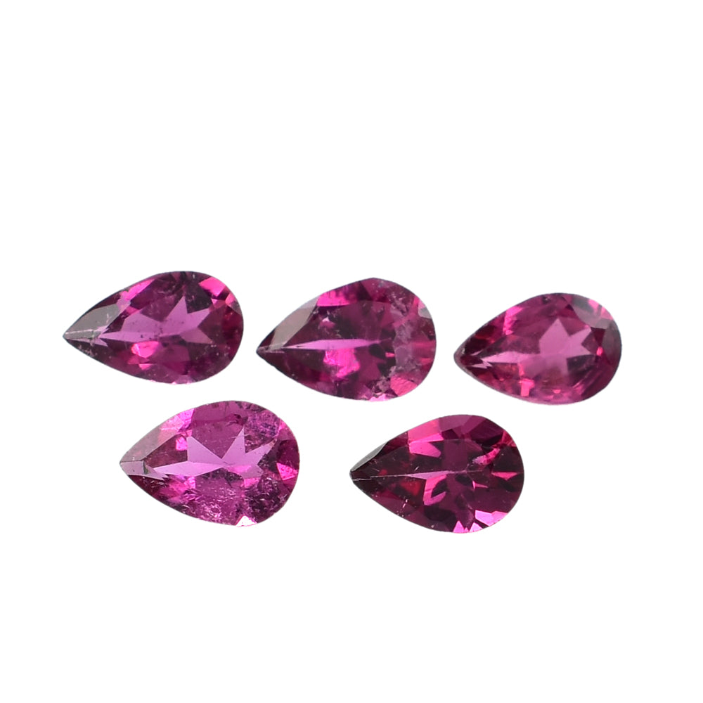 RUBELLITE CUT PEAR (DARK/SI) 4.50X3MM 0.13 Cts.