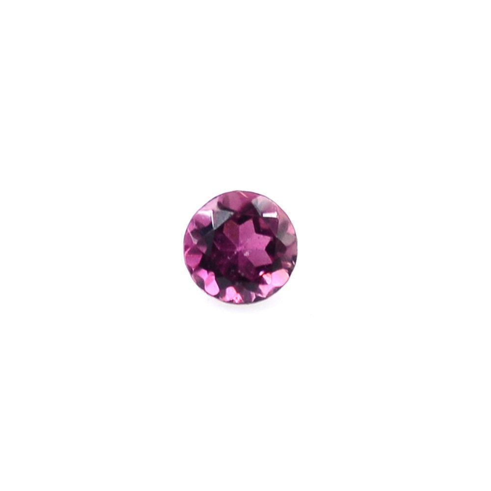 RUBELLITE CUT ROUND (VERY DARK/SI) 1.80MM 0.03 Cts.