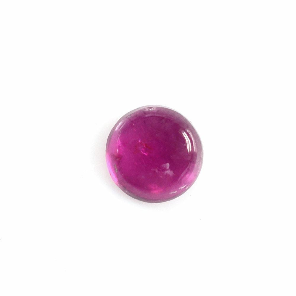 RUBELLITE ROUND CAB (DARK/HI) 4MM 0.28 Cts.