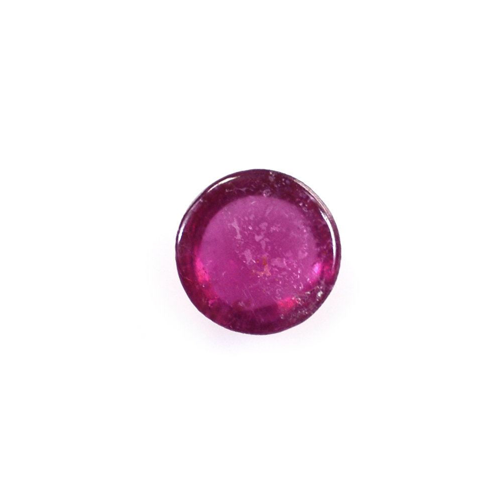 RUBELLITE ROUND CAB (DARK/HI) 4MM 0.28 Cts.