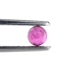 RUBELLITE ROUND CAB (DARK/HI) 4MM 0.28 Cts.