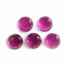 RUBELLITE ROUND CAB (DARK/HI) 4MM 0.28 Cts.