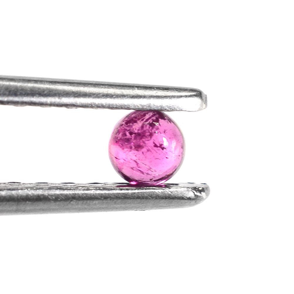 RUBELLITE ROUND CAB (MEDIUM/SI) 3MM 0.15 Cts.