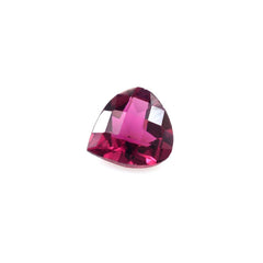 RUBELLITE CHECKER CUT HEART (VERY DARK) 4MM 0.35 Cts.
