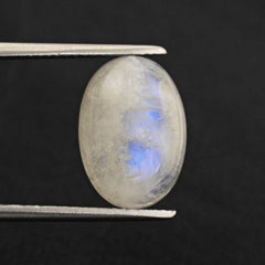 RAINBOW MOONSTONE OVAL CAB (CLOUDY) 14X10MM 5.40 Cts.