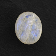 RAINBOW MOONSTONE OVAL CAB (CLOUDY) 12X10MM 4.24 Cts.