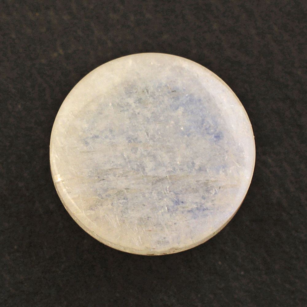 RAINBOW MOONSTONE ROUND CAB (CLOUDY) 12MM 6.60 Cts.