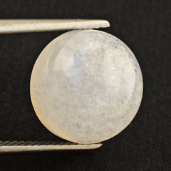 RAINBOW MOONSTONE ROUND CAB (CLOUDY) 12MM 6.60 Cts.