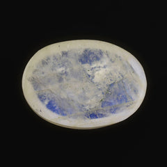 RAINBOW MOONSTONE OVAL CAB  (CLOUDY) 14X10MM 4.94 Cts.