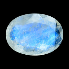 RAINBOW MOONSTONE BOTH SIDE TABLE CUT OVAL CAB (SEMI CLOUDY) 18X13MM 7.50 Cts.