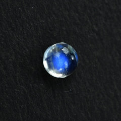 RAINBOW MOONSTONE PLAIN ROUND CAB (SEMI CLOUDY) 4X4MM 0.3 Cts.