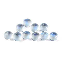 RAINBOW MOONSTONE PLAIN ROUND CAB (CLEAN) 4X4MM 0.31 Cts.