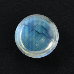 RAINBOW MOONSTONE PLAIN ROUND CAB (MODERATE INCLUSION) 10X10MM 3.82 Cts.
