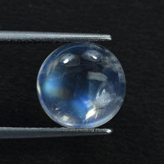 RAINBOW MOONSTONE PLAIN ROUND CAB (MODERATE INCLUSION) 10X10MM 3.82 Cts.