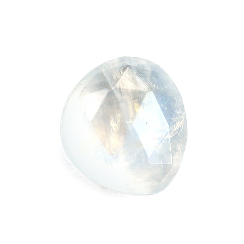RAINBOW MOONSTONE ROSE CUT TRILLIONISH 10X9MM 2.55 Cts.