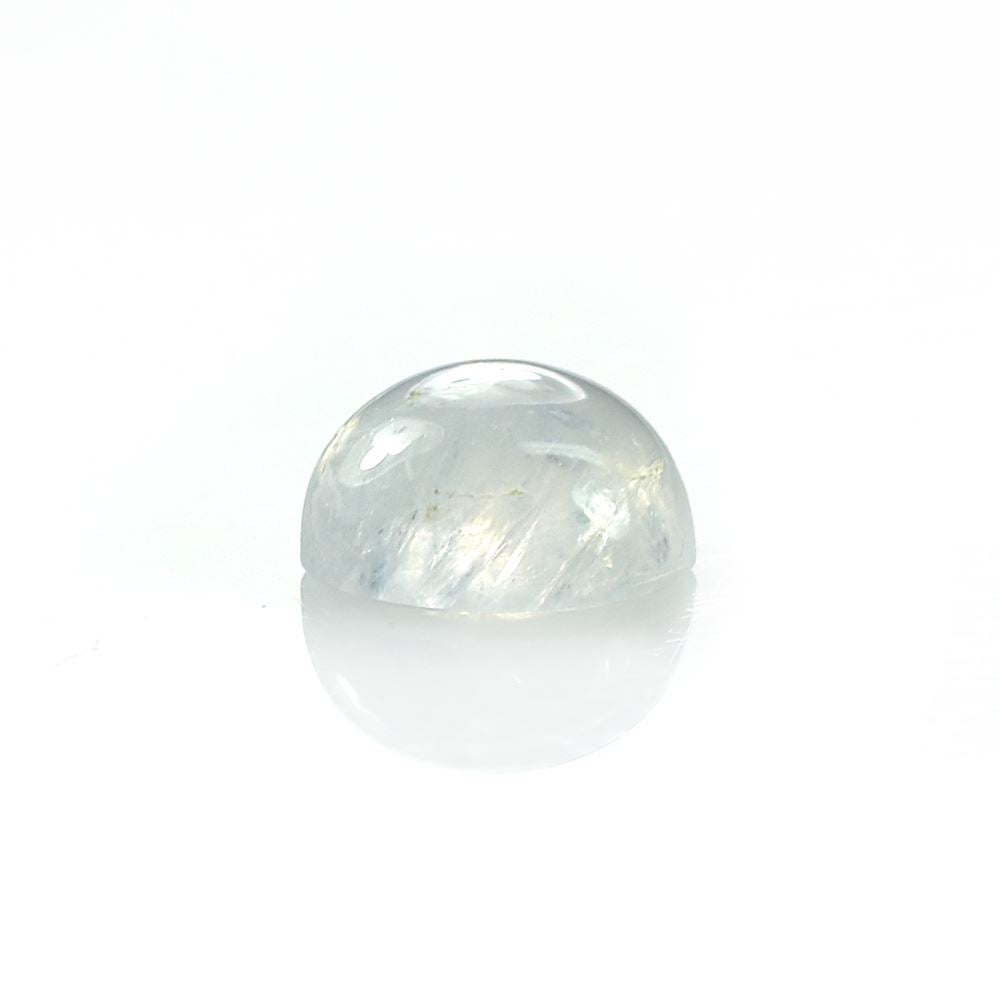 MOONSTONE RAINBOW PLAIN ROUND CAB (SEMI CLOUDY) (BLUE SHINE) 7.00 MM 1.4 Cts.
