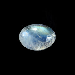 RAINBOW MOONSTONE PLAIN OVAL CAB (SEMI CLOUDY)(NICE BLUE SHINE) 7.00X5.00 MM 0.81 Cts.