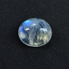 RAINBOW MOONSTONE PLAIN OVAL CAB (SEMI CLOUDY)(HI) 14.00X12.00 MM 7.54 Cts.