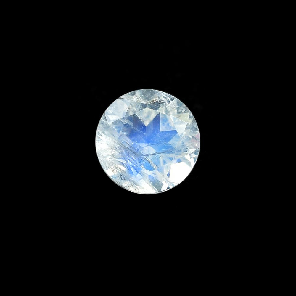 RAINBOW MOONSTONE CUT ROUND (TRASPARENT)(NICE BLUE SHINE) 5.00X5.00 MM 0.48 Cts.