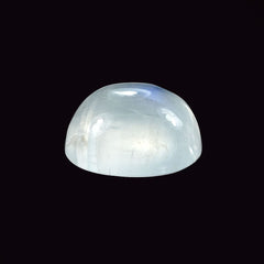 RAINBOW MOONSTONE PLAIN ROUND CAB (SEMI CLOUDY)(NICE BLUE SHINE) 8.00X8.00 MM 2.17 Cts.