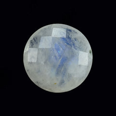 RAINBOW MOONSTONE CHECKER BRIOLETTE ROUND (CLOUDY)(SOME BLACK SPOT) 12.00X12.00 MM 4.36 Cts.