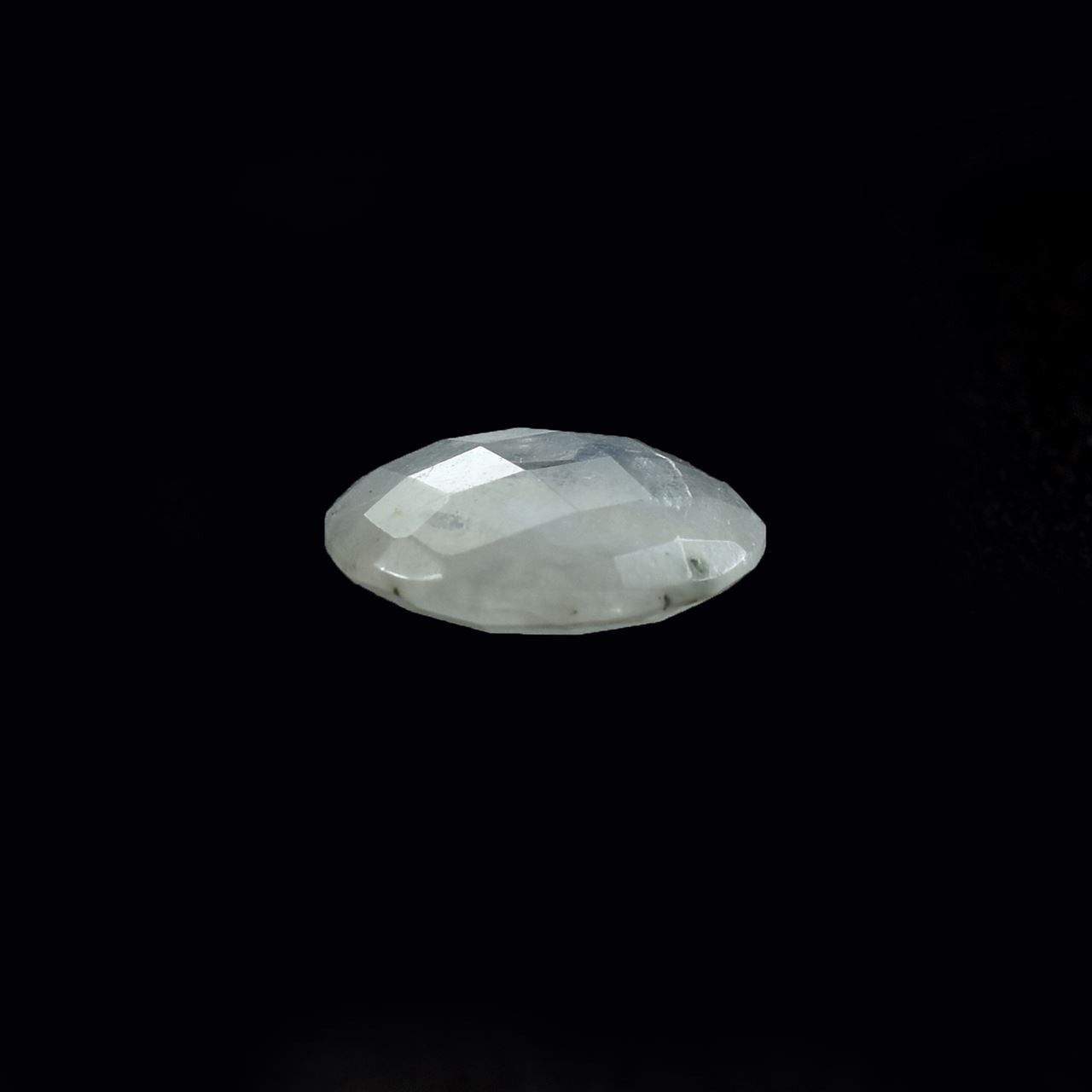 RAINBOW MOONSTONE CHECKER BRIOLETTE ROUND (CLOUDY)(SOME BLACK SPOT) 12.00X12.00 MM 4.36 Cts.