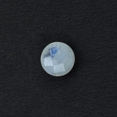 RAINBOW MOONSTONE CHECKER BRIOLETTE ROUND (CLOUDY)(VERY LOW POWER) 8.00X8.00 MM 1.88 Cts.