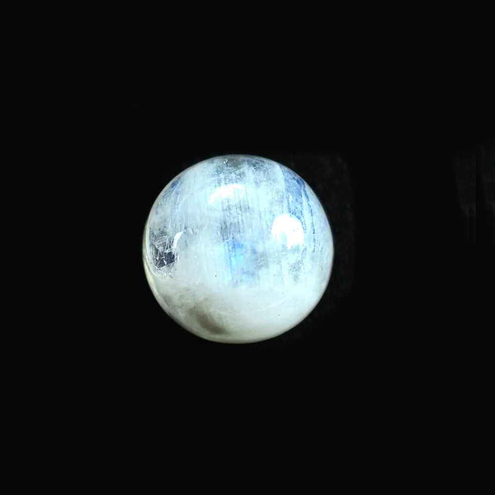 RAINBOW MOONSTONE PLAIN ROUND CAB (CLOUDY) 6.00X6.00 MM 0.93 Cts.