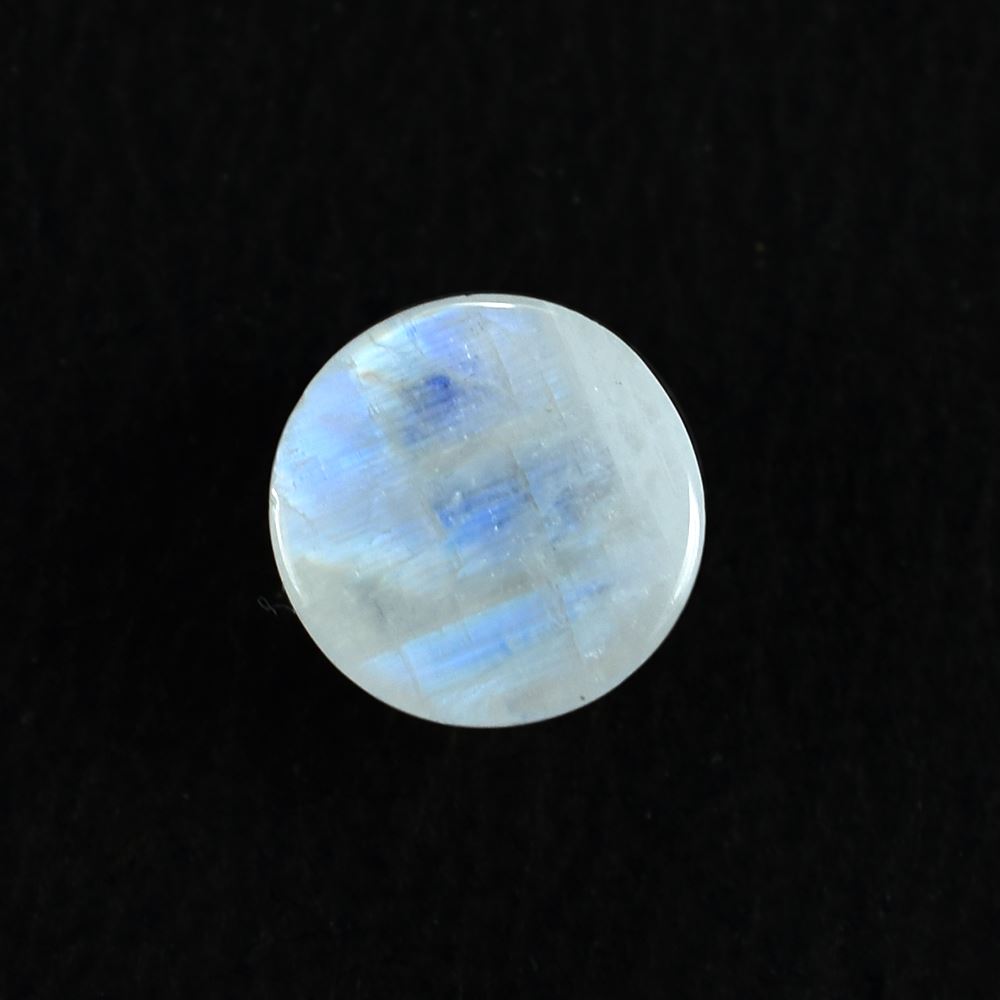 RAINBOW MOONSTONE PLAIN ROUND CAB (CLOUDY) 6.00X6.00 MM 0.93 Cts.