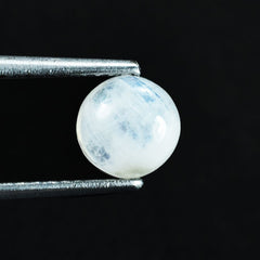 RAINBOW MOONSTONE PLAIN ROUND CAB (CLOUDY) 6.00X6.00 MM 0.93 Cts.