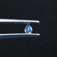RAINBOW MOONSTONE PEAR CAB (CLEAN TO VSI) 3.00X2.00 MM 0.07 Cts.