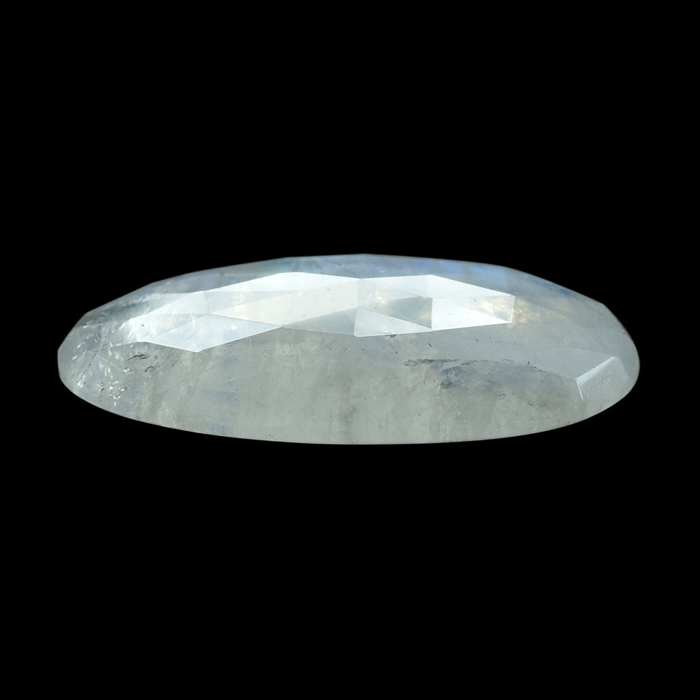 RAINBOW MOONSTONE ROSE CUT OVAL CAB (SEMI CLOUDY) 30.00X20.00 MM 23.09 Cts.