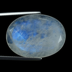RAINBOW MOONSTONE TABLE CUT OVAL CAB (CLOUDY) 27.00X20.00 MM 24.58 Cts.