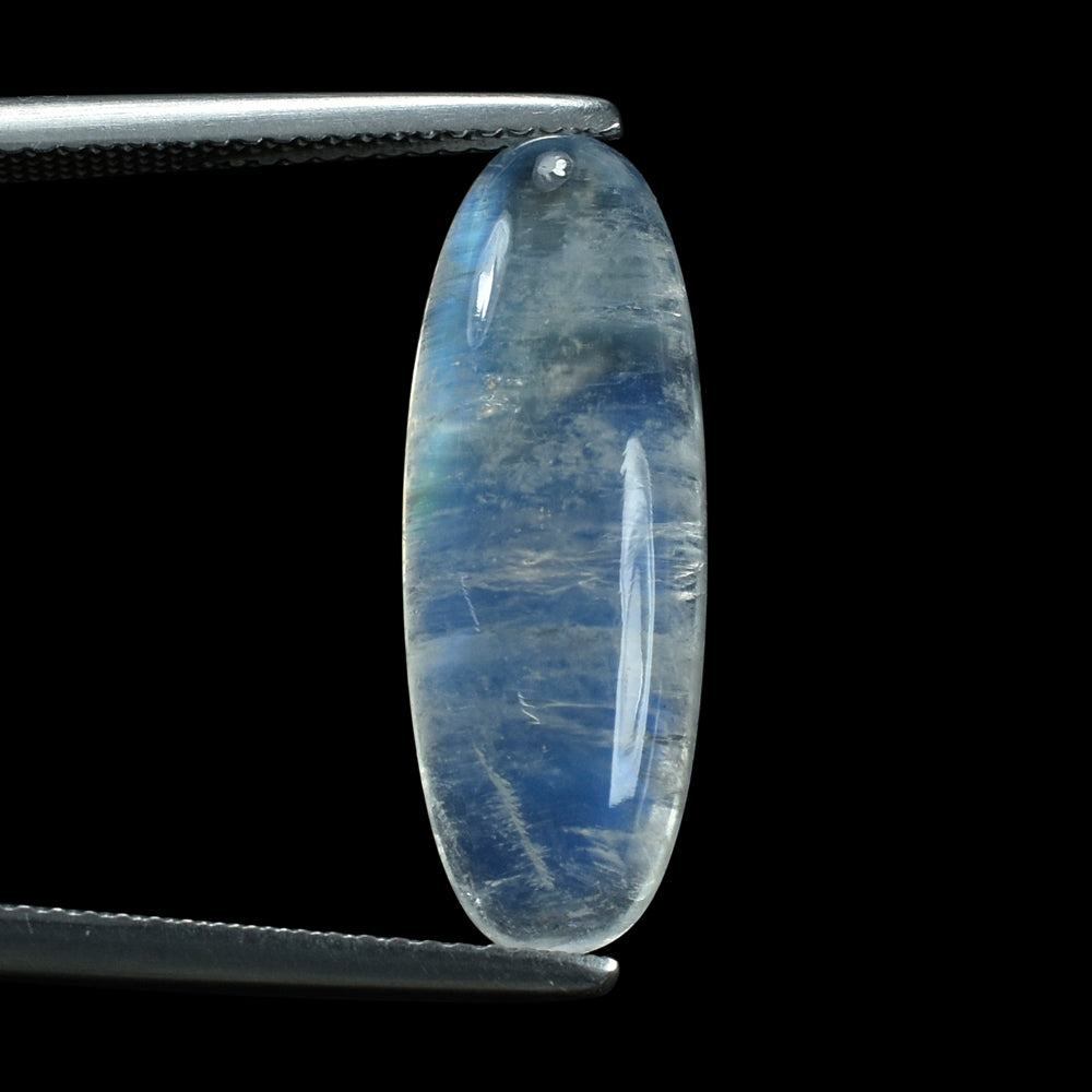 RAINBOW MOONSTONE OVAL CAB (SEMI CLOUDY) 22.00X8.00 MM 7.39 Cts.