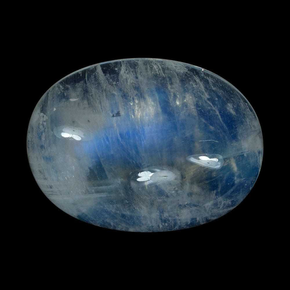 RAINBOW MOONSTONE OVAL CAB (SEMI CLOUDY) 24.00X18.00 MM 26.23 Cts.