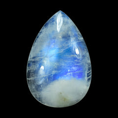 RAINBOW MOONSTONE PEAR CAB (CLOUDY) 39.00X26.00 MM 60.60 Cts.