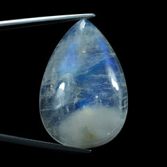 RAINBOW MOONSTONE PEAR CAB (CLOUDY) 39.00X26.00 MM 60.60 Cts.