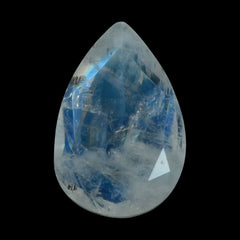 RAINBOW MOONSTONE BOTH SIDE TABLE CUT PEAR (SEMI CLOUDY) 12.00X8.00 MM 2.36 Cts.