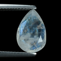RAINBOW MOONSTONE BOTH SIDE TABLE CUT PEAR (SEMI CLOUDY) 12.00X8.00 MM 2.36 Cts.