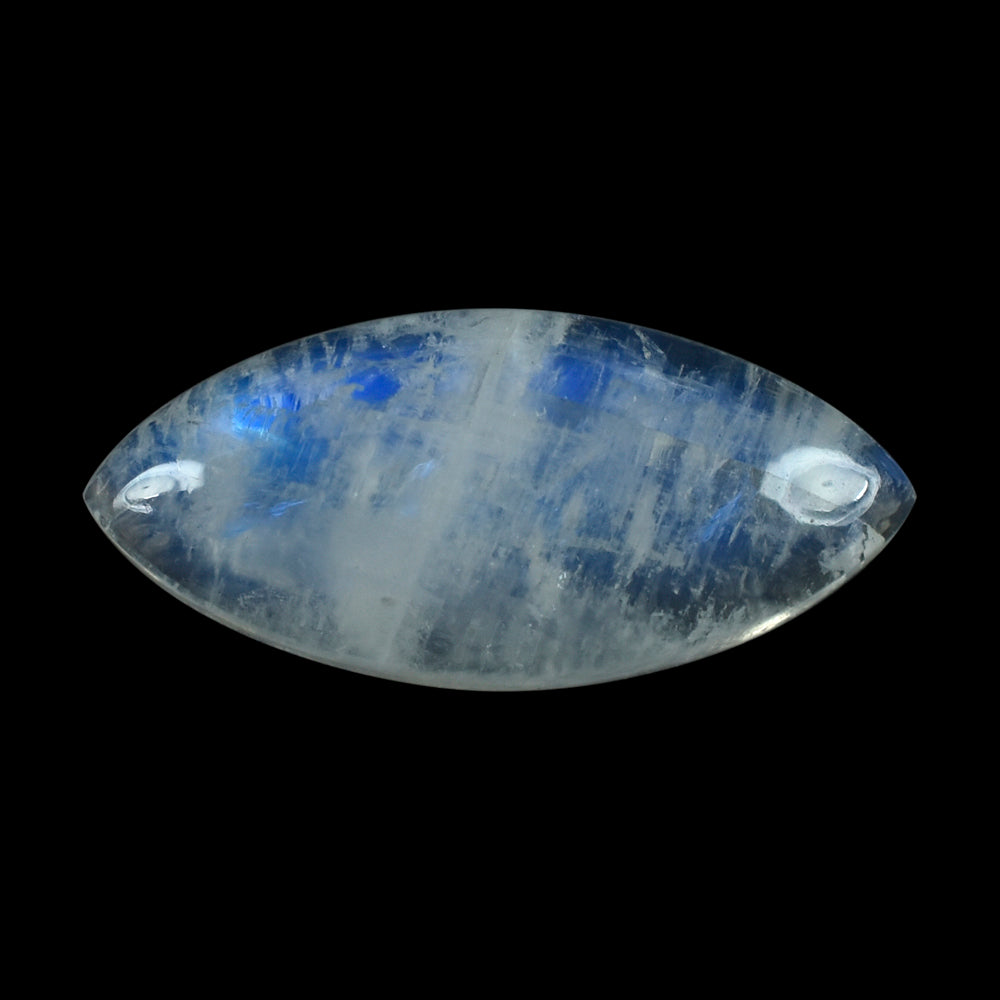 RAINBOW MOONSTONE MARQUISE CAB (CLOUDY) 22.00X10.00 MM 9.27 Cts.