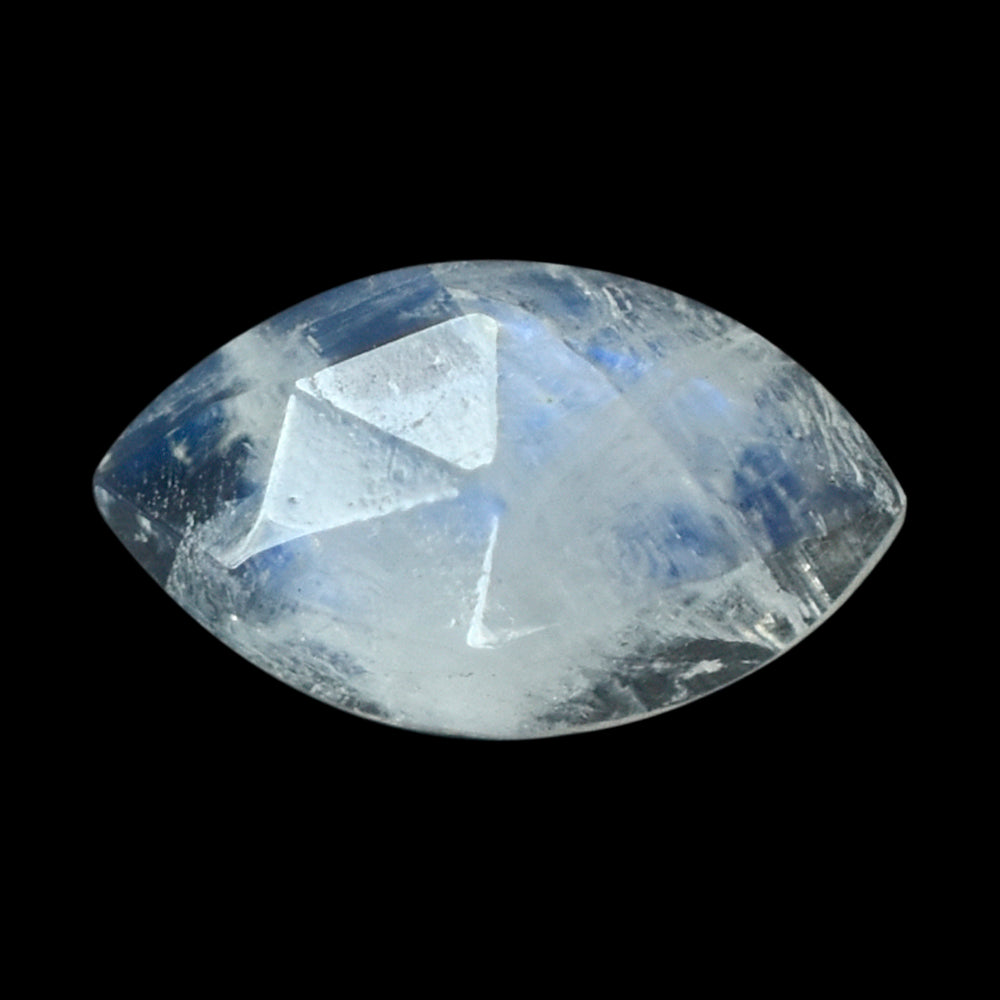 RAINBOW MOONSTONE ROSE CUT MARQUISE CAB (CLOUDY) 7.00X4.00 MM 0.51 Cts.