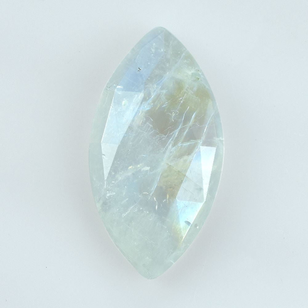 RAINBOW MOONSTONE ROSE CUT MARQUISE CAB (SEMI CLOUDY) 23.00X12.00 MM 7.18 Cts.