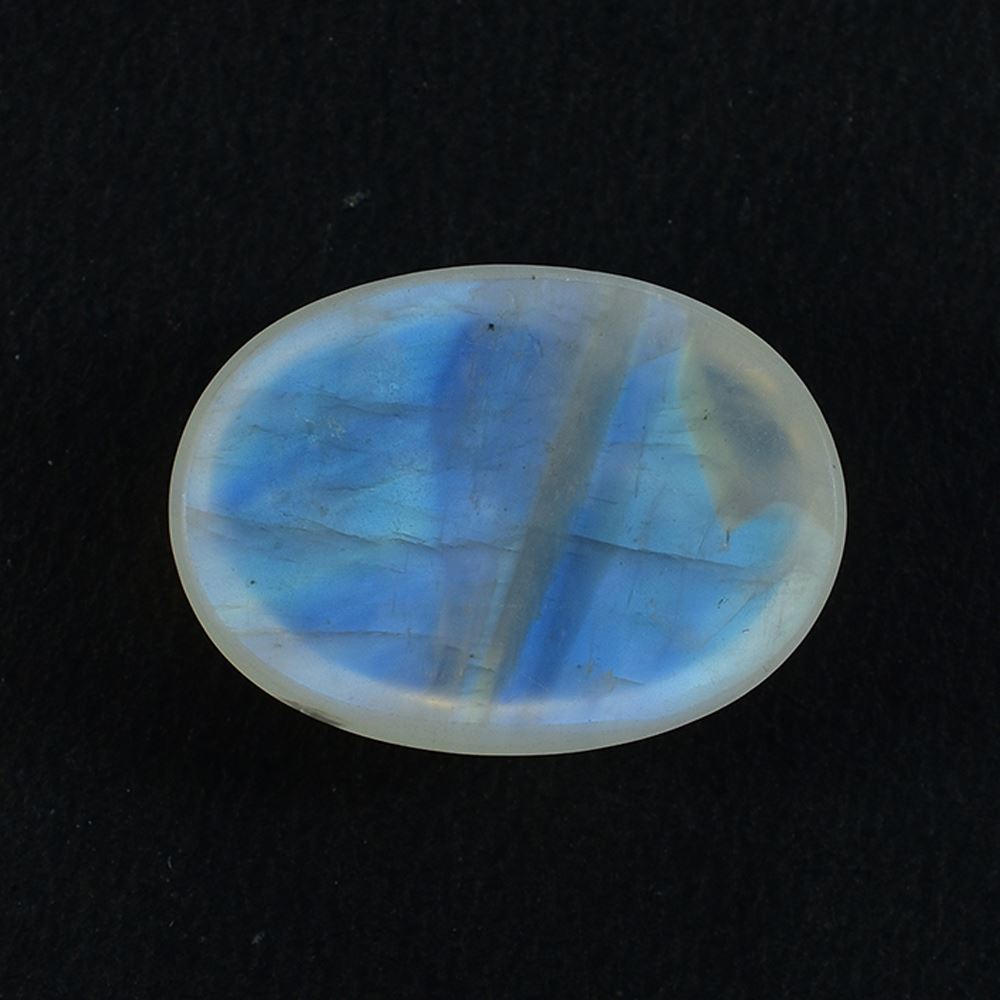 RAINBOW MOONSTONE OVAL CAB (CLOUDY) 18.00X13.00 MM 8.63 Cts.