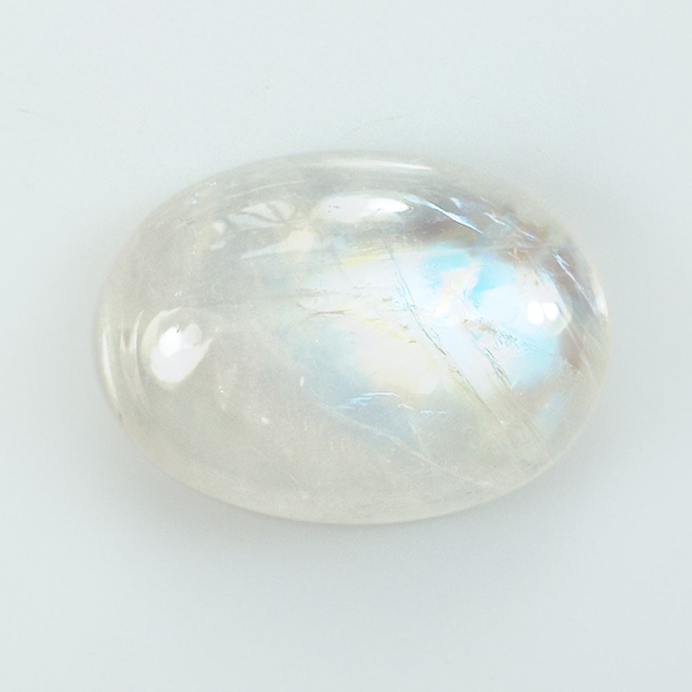 RAINBOW MOONSTONE OVAL CAB (CLOUDY) 18.00X13.00 MM 8.63 Cts.