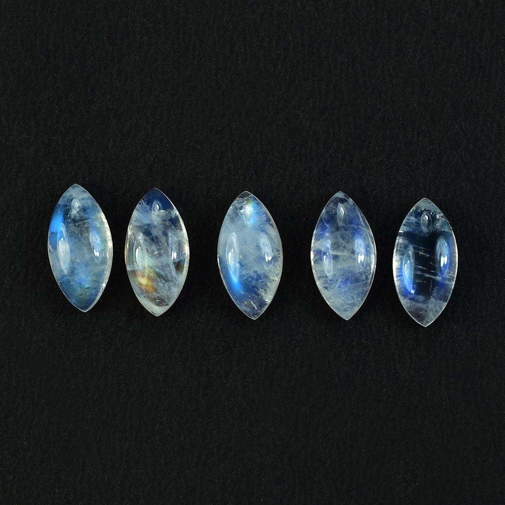 RAINBOW MOONSTONE CAB MARQUISE (SEMI CLOUDY) 10.00X5.00 MM 1.12 Cts.
